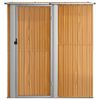 vidaXL Tuinhuis 180,5x97x209,5 cm gegalvaniseerd staal houtlook