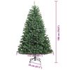 vidaXL Kunstmatige Inklapbare Kerstboom Groen 180 cm PVC en Metaal