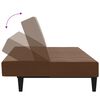 vidaXL Slaapbank 2-zits microvezelstof bruin
