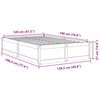 vidaXL Bedframe zonder matras massief grenenhout wasbruin 120x190 cm
