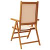 vidaXL Tuinstoelen 4 st inklapbaar stof en massief hout beige