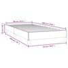 vidaXL Bedframe zonder matras 90x190 cm stof zwart