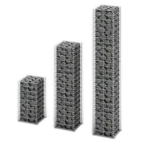 vidaXL 3-delige Schanskorfset gegalvaniseerd draad