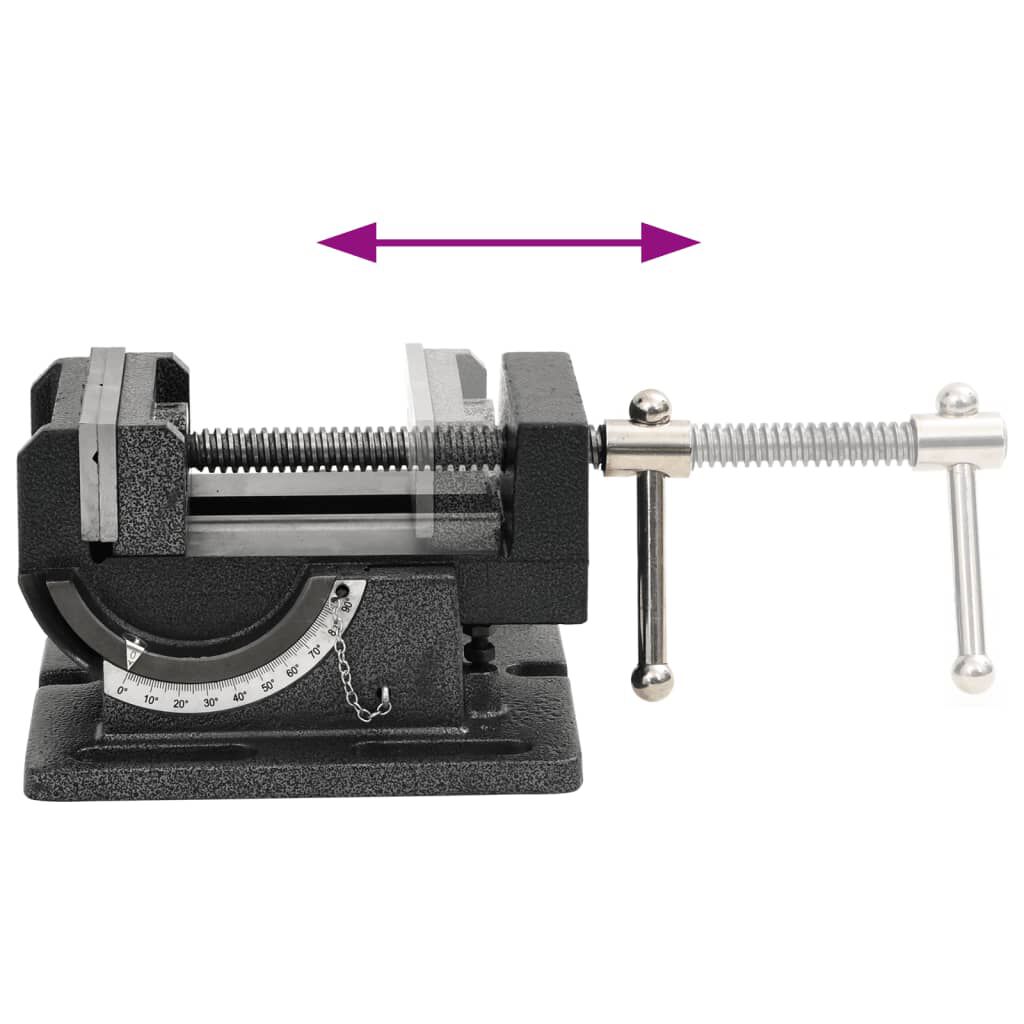 vidaXL Bankschroef Kantelbaar Handmatig 110 mm Klem Bankklem Schroefklem