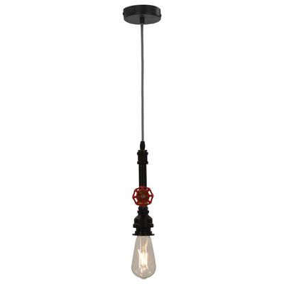 vidaXL Hanglamp kraan-ontwerp E27 zwart