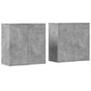 vidaXL Dressoirs 2 st 79x38x80 cm bewerkt hout betongrijs