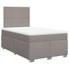 vidaXL Boxspring met matras stof taupe 120x200 cm