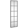 vidaXL Wandspiegel rechthoekig 30x100 cm ijzer zwart