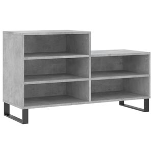 vidaXL Schoenenkast 102x36x60 cm bewerkt hout betongrijs