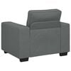 vidaXL Fauteuil 60 cm stof donkergrijs