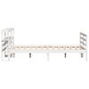 vidaXL Bedframe zonder matras massief grenenhout wit 120x190 cm