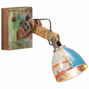vidaXL Wandlamp industri&euml;le stijl rond E27 meerkleurig