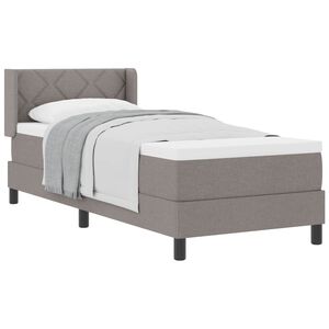 vidaXL Boxspringbed met matras Taupe 200 x 80 cm Polyester
