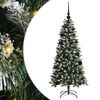vidaXL Kunstkerstboom met 150 LED Groen 120 cm PVC en Plastic en Staal