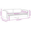 vidaXL Slaapbank met matras 100x200 cm stof taupe