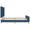vidaXL Bedframe met hoofdeinde Blauw 180 x 200 cm Stof