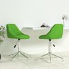 vidaXL Eetkamerstoelen 2 st draaibaar kunstleer groen