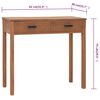 vidaXL Bureau 81x40x75 cm massief teakhout