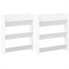 vidaXL Wandschoenenkasten 2 st 80x18x90 cm spaanplaat wit