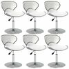 vidaXL Eetkamerstoelen 6 st kunstleer wit