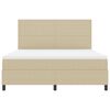 vidaXL Boxspring bed Lichtgrijs en wit. 203 x 180 x 128 cm