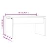vidaXL Salontafel 68x50x38 cm bewerkt hout bruin eikenkleur
