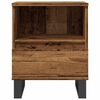 vidaXL Nachtkastjes 2 st 40x35x50 cm bewerkt hout oud houtkleurig