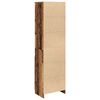vidaXL Hoge kast 50x35x180 cm bewerkt hout oud houtkleurig
