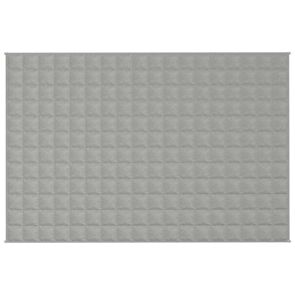 vidaXL Verzwaringsdeken 120x180 cm 5 kg stof grijs