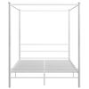 vidaXL Hemelbedframe metaal wit 160x200 cm