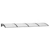 vidaXL Deurluifel 400x100 cm polycarbonaat zwart