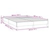 vidaXL Bedframe zonder matras stof donkergrijs 180x200 cm
