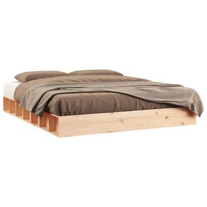 vidaXL Bedframe massief hout 200x200 cm