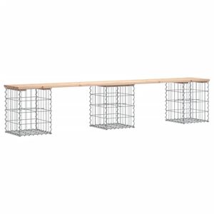 vidaXL Tuinbank Schanskorfontwerp 203x31x42 cm massief grenenhout