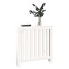 vidaXL Radiatorombouw 79,5x19x84 cm massief grenenhout wit