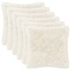vidaXL Kussen met kussen HEERLEN 6 st Wit PV Fleece