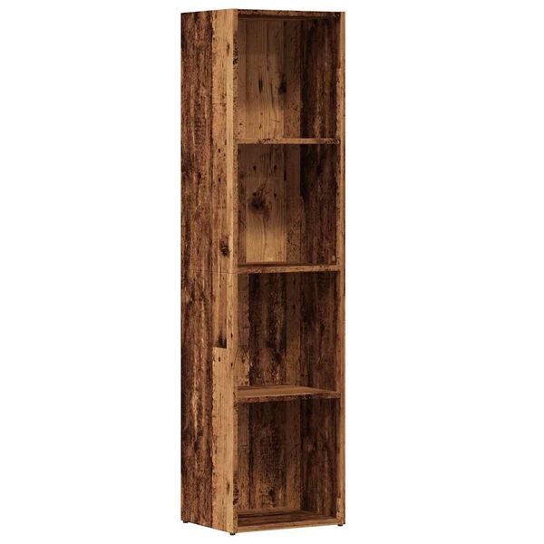 vidaXL Boekenkast oud houten 36x30x143 cm bewerkt hout