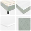 vidaXL Boxspringbed met matras Lichtgrijs 200 x 160 cm Fluweel