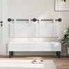 vidaXL Hangend Hoofdeinde Wandgemonteerd Wit 130 x 55 x 5 cm Stof