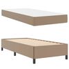 vidaXL Bedframe met matras Cappuccino 80 x 200 cm Stof