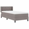 vidaXL Boxspringbed met matras Taupe 200 x 90 cm Polyester