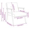 vidaXL Fauteuil Wijnrood 59 x 75 x 78 cm Stof