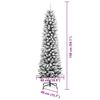 vidaXL Kunstkerstboom met 150 LED Wit 150 cm PVC en Metaal en Plastic