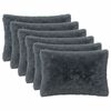 vidaXL Kussen met kussen HEERLEN 6 st Antraciet PV Fleece