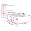 vidaXL Bedframe met lade Sonoma Eiken 75 x 190 cm Massief grenenhout