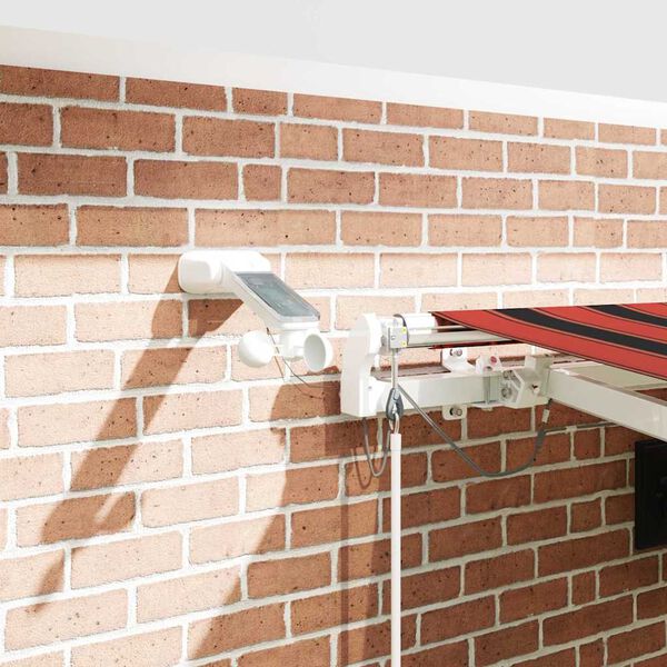 vidaXL Inklapbaar Zonnescherm Oranje en Bruin 450 &times; 300 cm