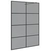 vidaXL Inloop Douche Wand Zwart 140 x 195 cm gehard glas