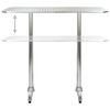 vidaXL Tafel Zilver Aluminium en Plastic