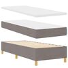 vidaXL Boxspringbed met Matras Donkergrijs 90x190 cm Taupe 80 x 200 cm
