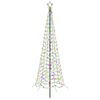 vidaXL Led-spiraalkerstboom met grondpen EKENAS 250 cm 370 LED's